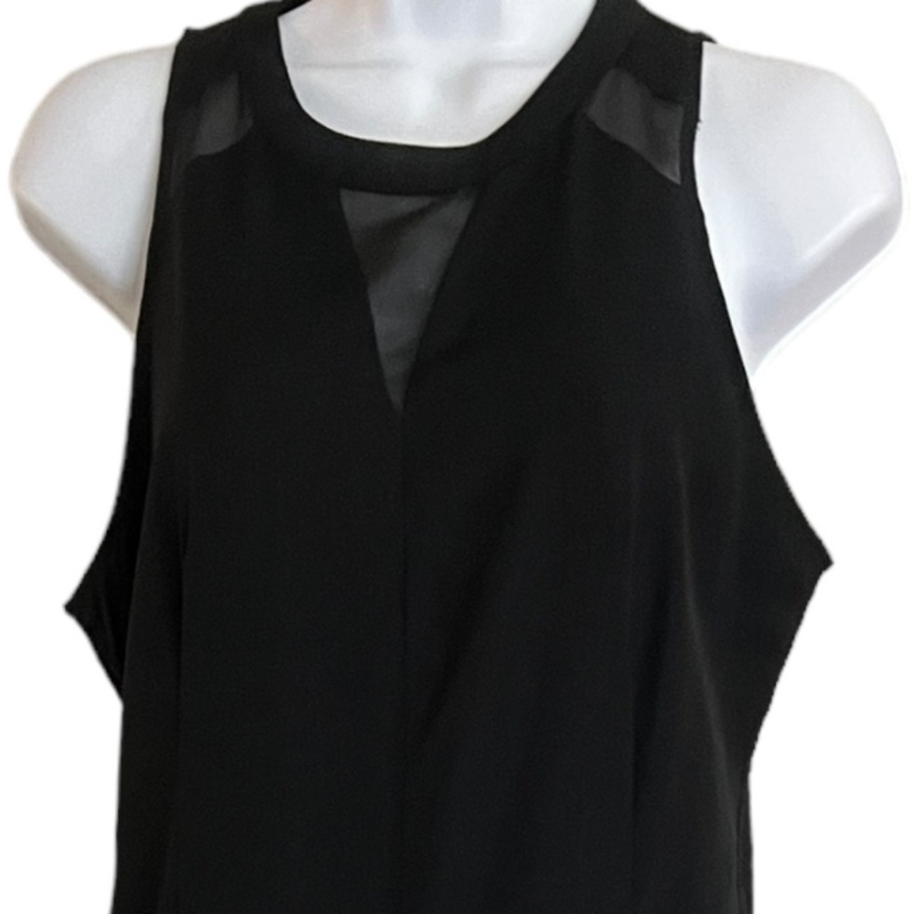 Mossimo | Black Jumpsuit | Sleeveless | Mesh Cutout - Picture 2 of 7